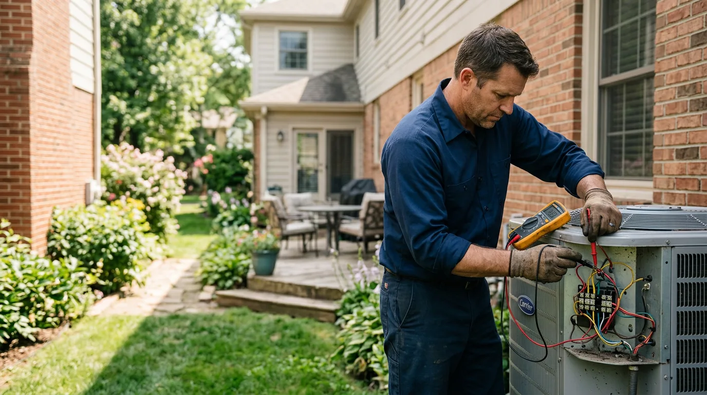 HVAC technician working near Choctaw, AR